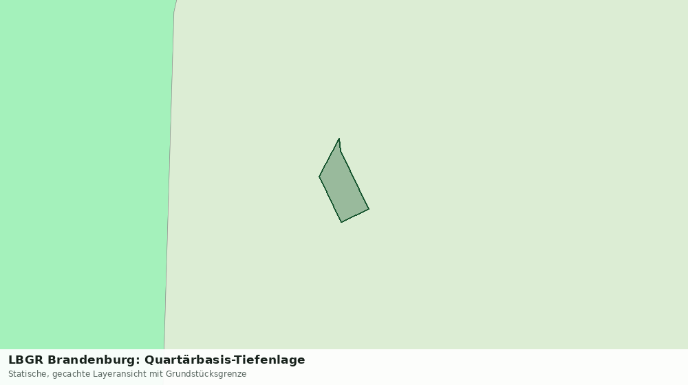 Statische Kartenansicht: LBGR Brandenburg: Quartärbasis-Tiefenlage