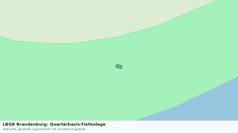 Statische Kartenansicht: LBGR Brandenburg: Quartärbasis-Tiefenlage