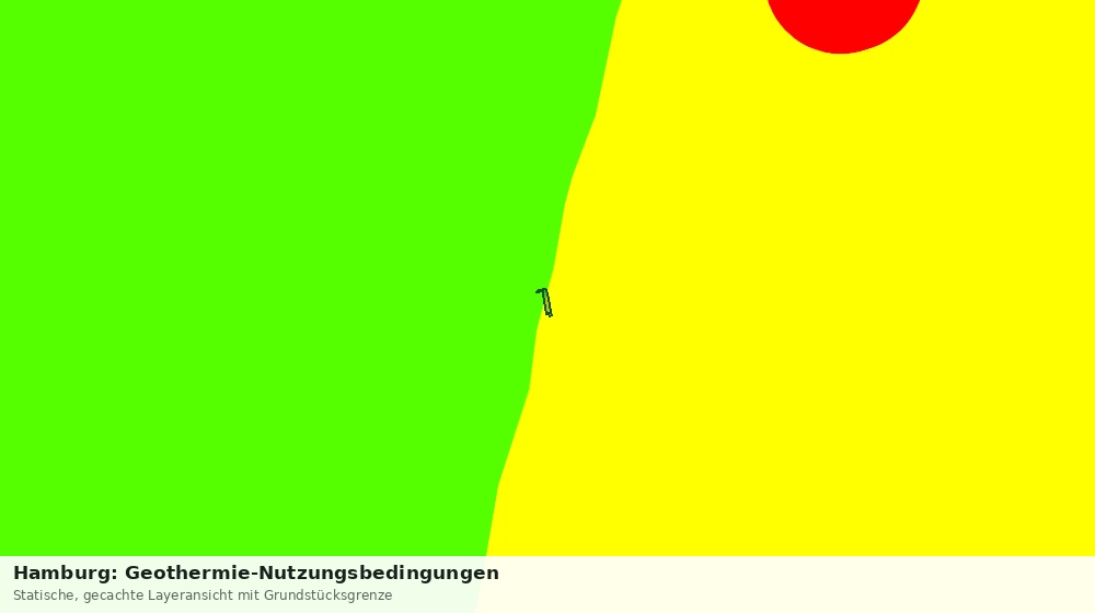 Statische Kartenansicht: Hamburg: Geothermie-Nutzungsbedingungen