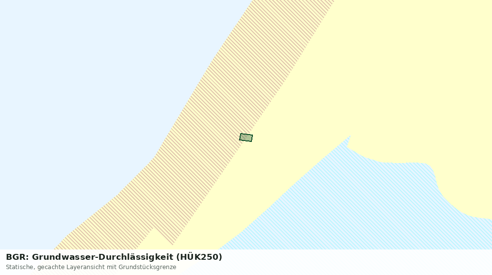 Statische Kartenansicht: BGR: Grundwasser-Durchlässigkeit (HÜK250)