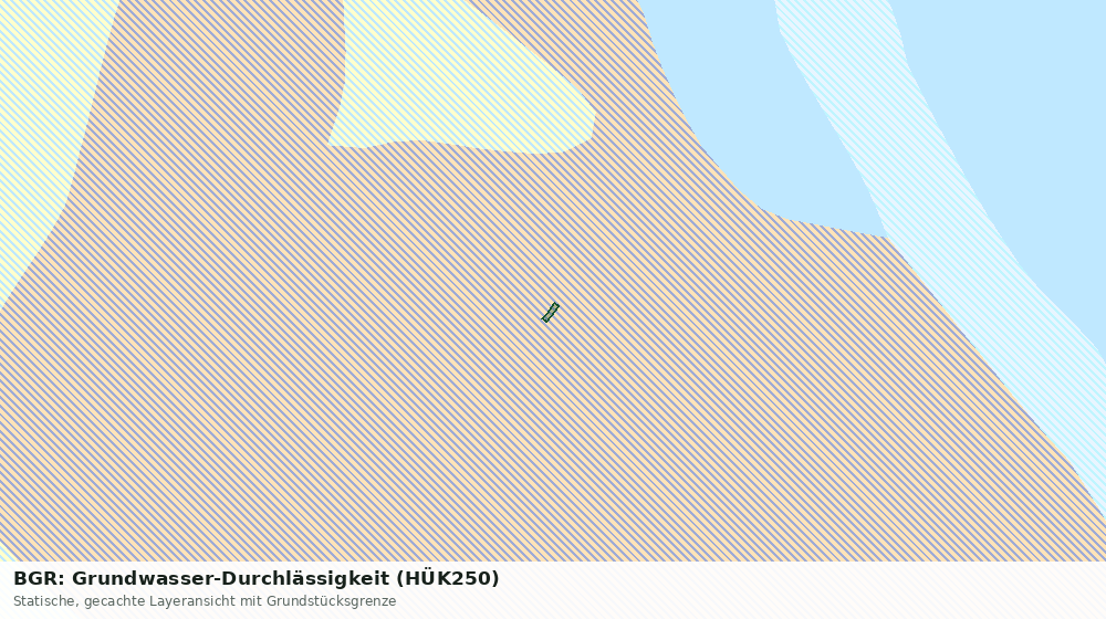 Statische Kartenansicht: BGR: Grundwasser-Durchlässigkeit (HÜK250)