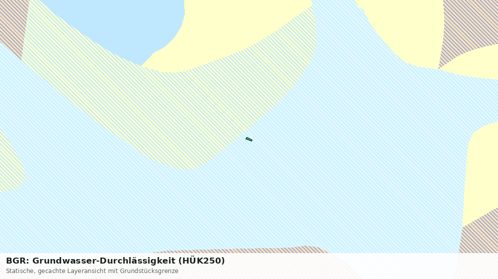 Statische Kartenansicht: BGR: Grundwasser-Durchlässigkeit (HÜK250)