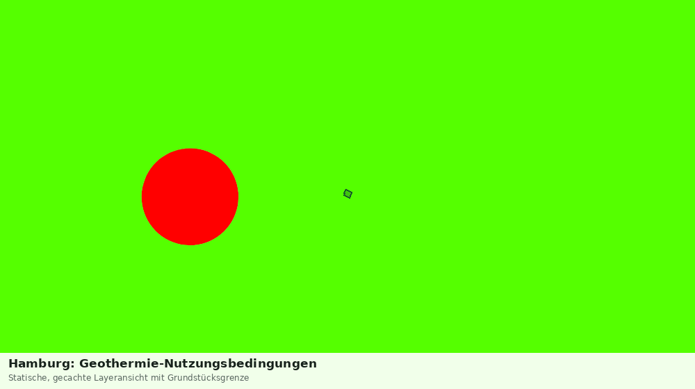 Statische Kartenansicht: Hamburg: Geothermie-Nutzungsbedingungen