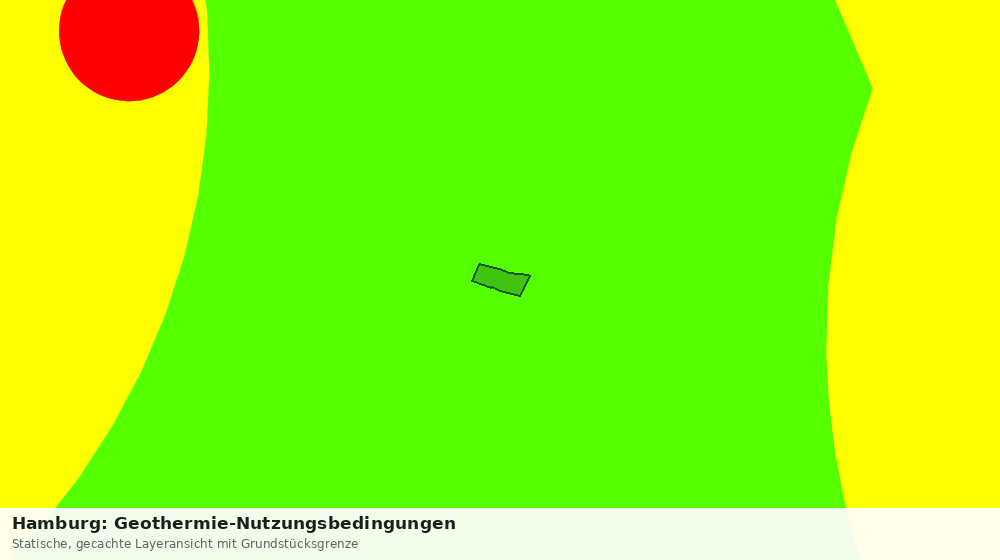 Statische Kartenansicht: Hamburg: Geothermie-Nutzungsbedingungen