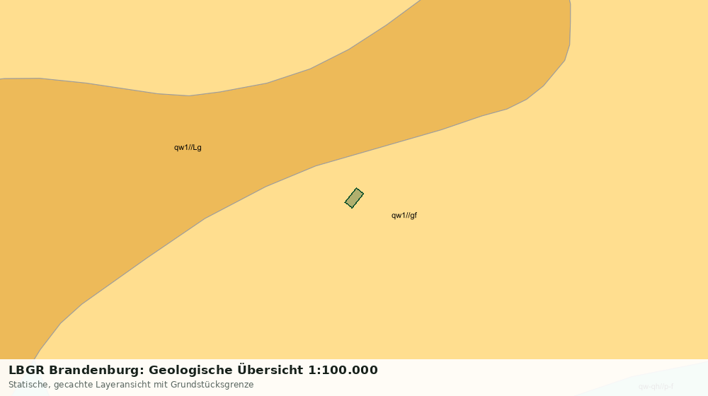 Statische Kartenansicht: LBGR Brandenburg: Geologische Übersicht 1:100.000