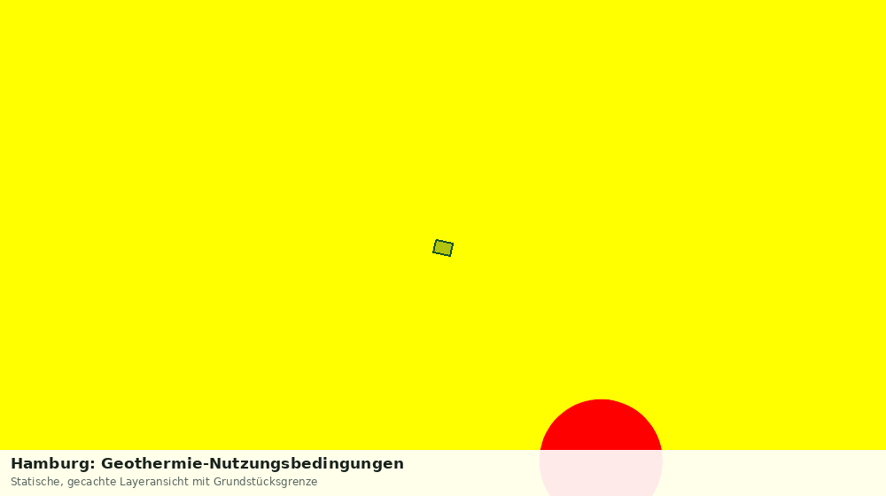 Statische Kartenansicht: Hamburg: Geothermie-Nutzungsbedingungen