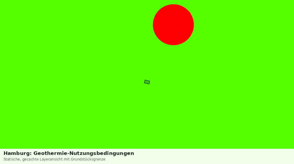 Statische Kartenansicht: Hamburg: Geothermie-Nutzungsbedingungen