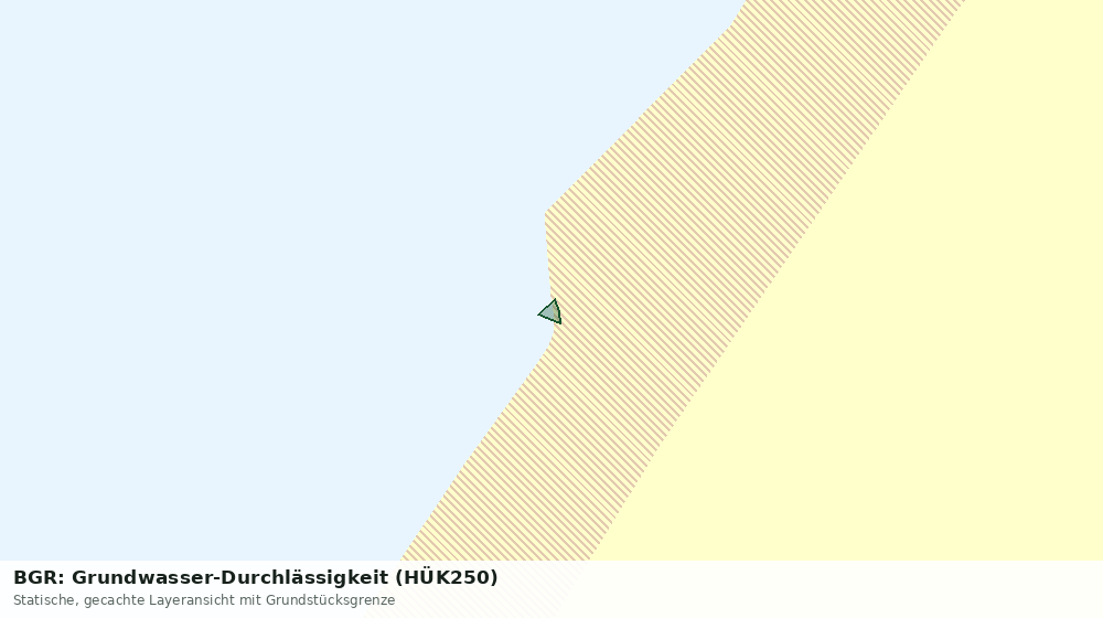 Statische Kartenansicht: BGR: Grundwasser-Durchlässigkeit (HÜK250)