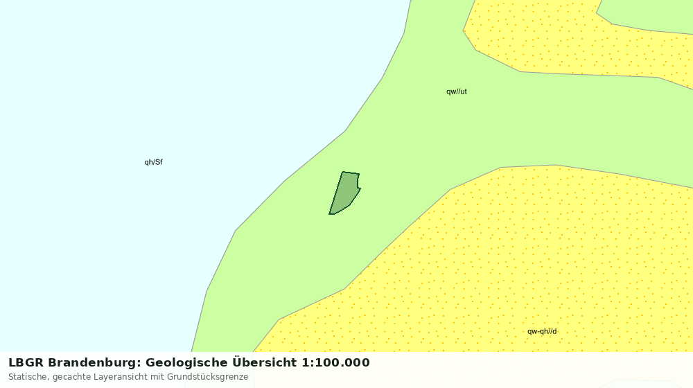 Statische Kartenansicht: LBGR Brandenburg: Geologische Übersicht 1:100.000