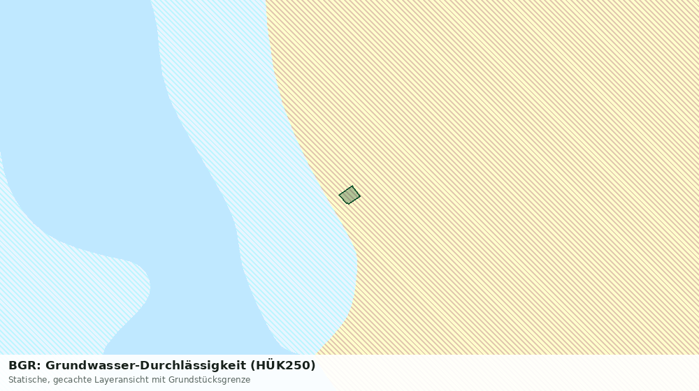 Statische Kartenansicht: BGR: Grundwasser-Durchlässigkeit (HÜK250)