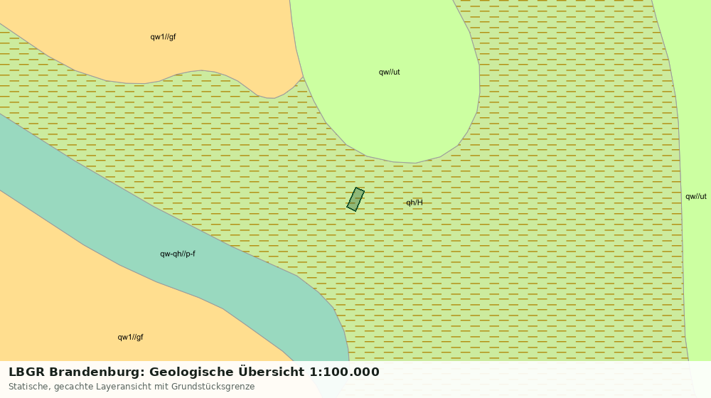 Statische Kartenansicht: LBGR Brandenburg: Geologische Übersicht 1:100.000