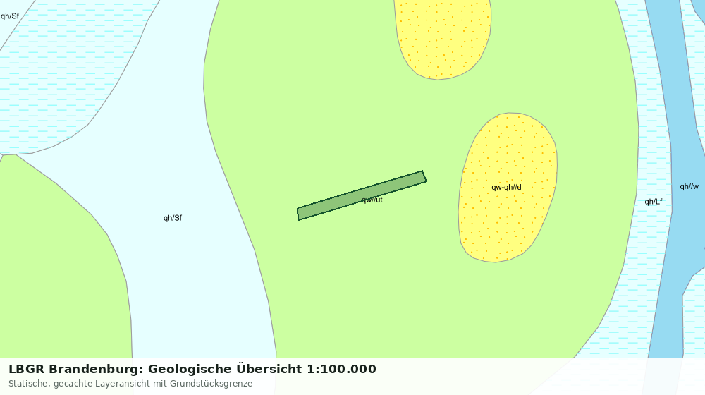 Statische Kartenansicht: LBGR Brandenburg: Geologische Übersicht 1:100.000