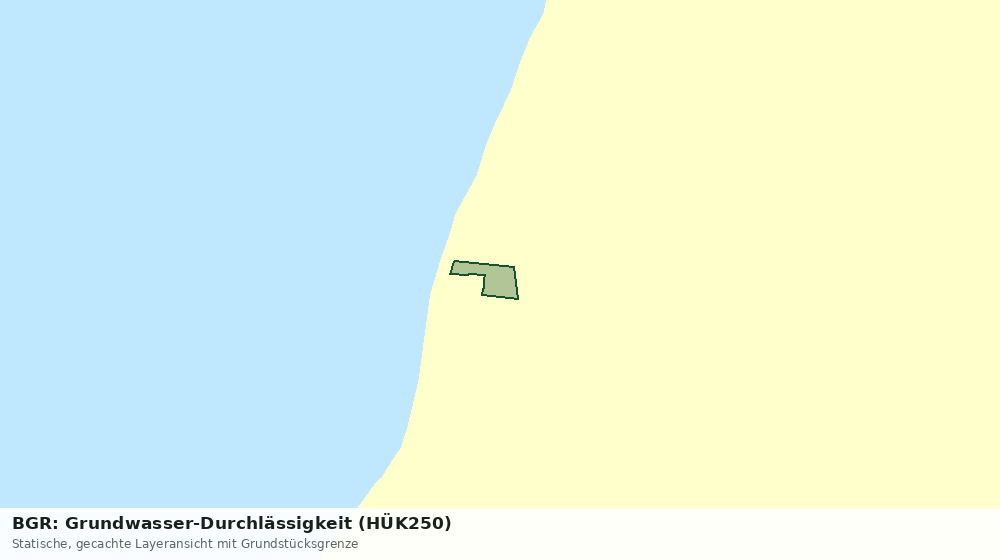 Statische Kartenansicht: BGR: Grundwasser-Durchlässigkeit (HÜK250)