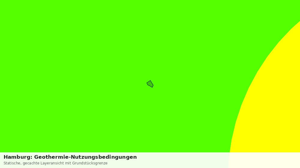Statische Kartenansicht: Hamburg: Geothermie-Nutzungsbedingungen