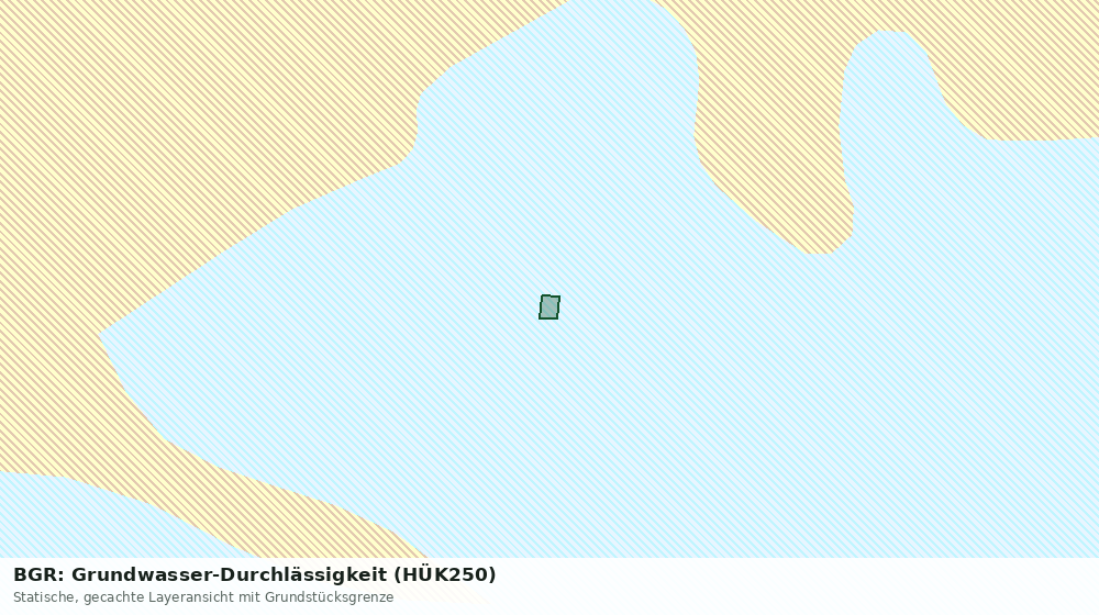Statische Kartenansicht: BGR: Grundwasser-Durchlässigkeit (HÜK250)