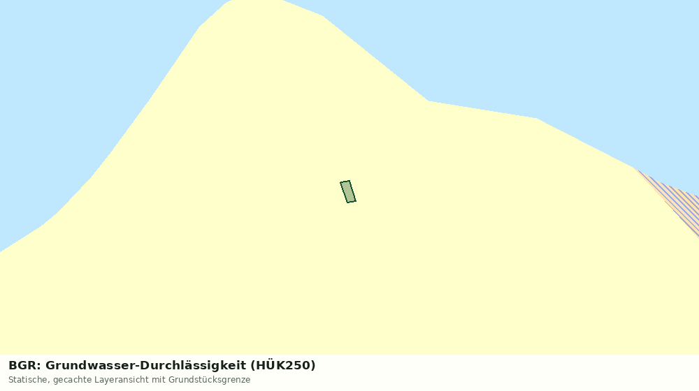 Statische Kartenansicht: BGR: Grundwasser-Durchlässigkeit (HÜK250)