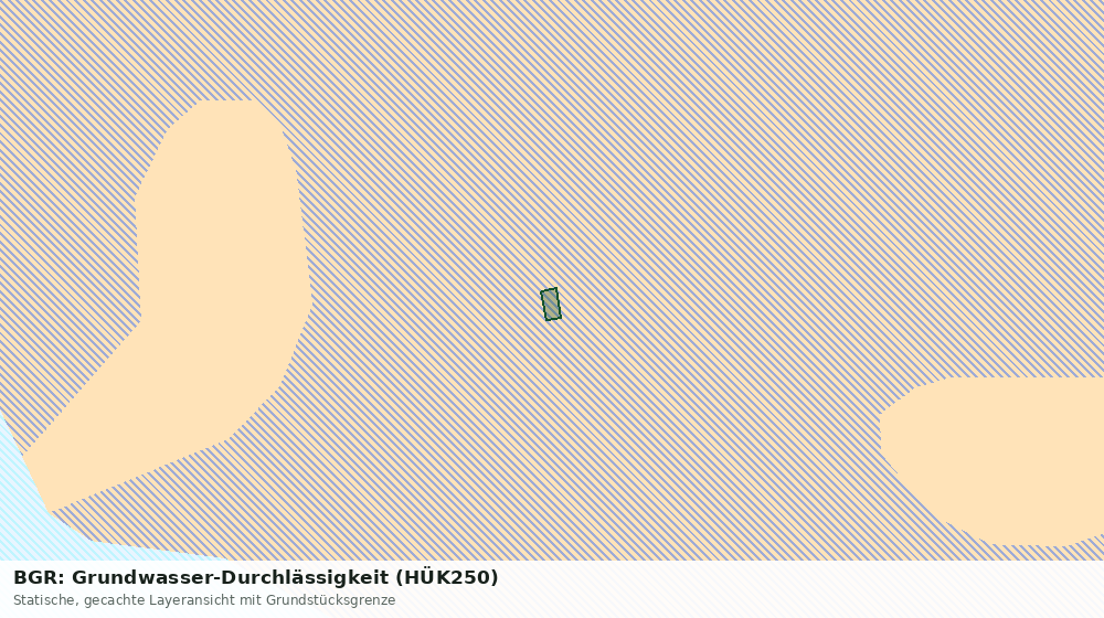 Statische Kartenansicht: BGR: Grundwasser-Durchlässigkeit (HÜK250)