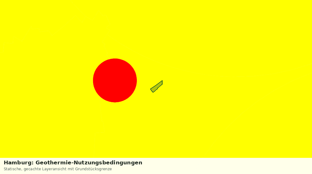 Statische Kartenansicht: Hamburg: Geothermie-Nutzungsbedingungen