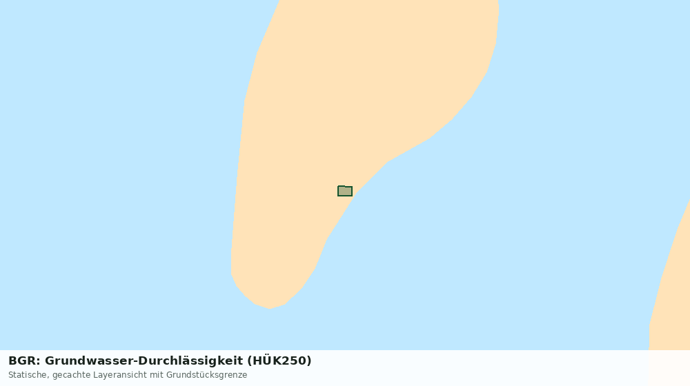 Statische Kartenansicht: BGR: Grundwasser-Durchlässigkeit (HÜK250)