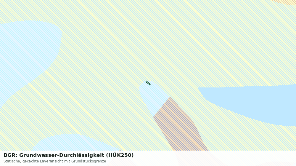 Statische Kartenansicht: BGR: Grundwasser-Durchlässigkeit (HÜK250)