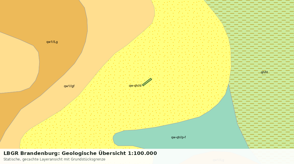Statische Kartenansicht: LBGR Brandenburg: Geologische Übersicht 1:100.000
