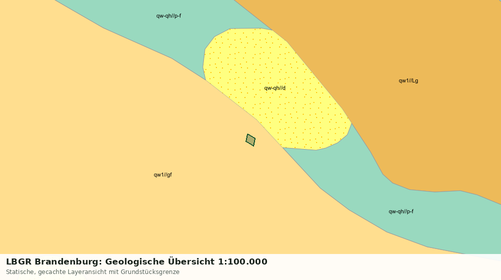 Statische Kartenansicht: LBGR Brandenburg: Geologische Übersicht 1:100.000