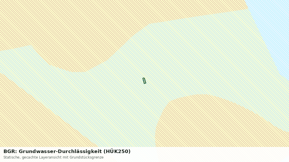 Statische Kartenansicht: BGR: Grundwasser-Durchlässigkeit (HÜK250)