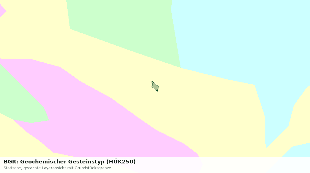 Statische Kartenansicht: BGR: Geochemischer Gesteinstyp (HÜK250)