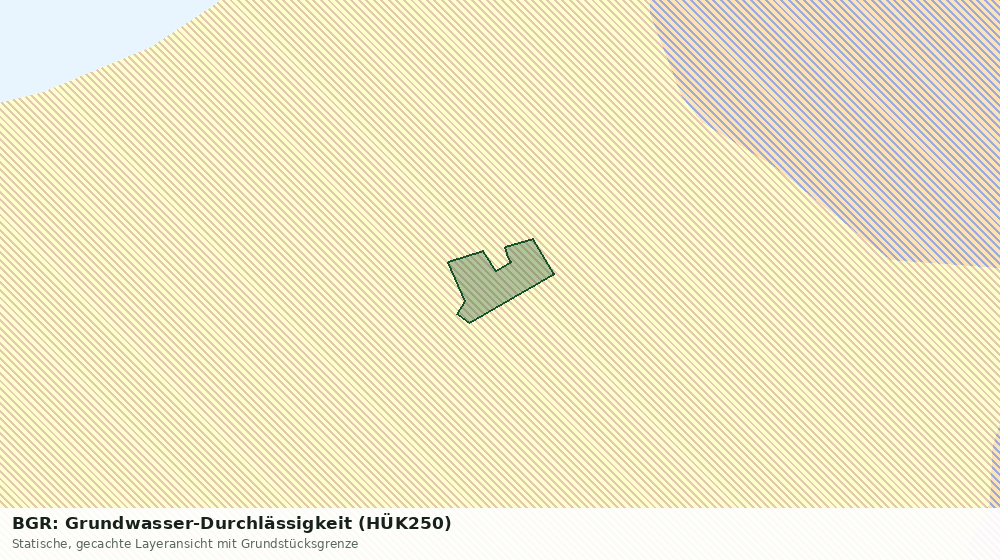Statische Kartenansicht: BGR: Grundwasser-Durchlässigkeit (HÜK250)