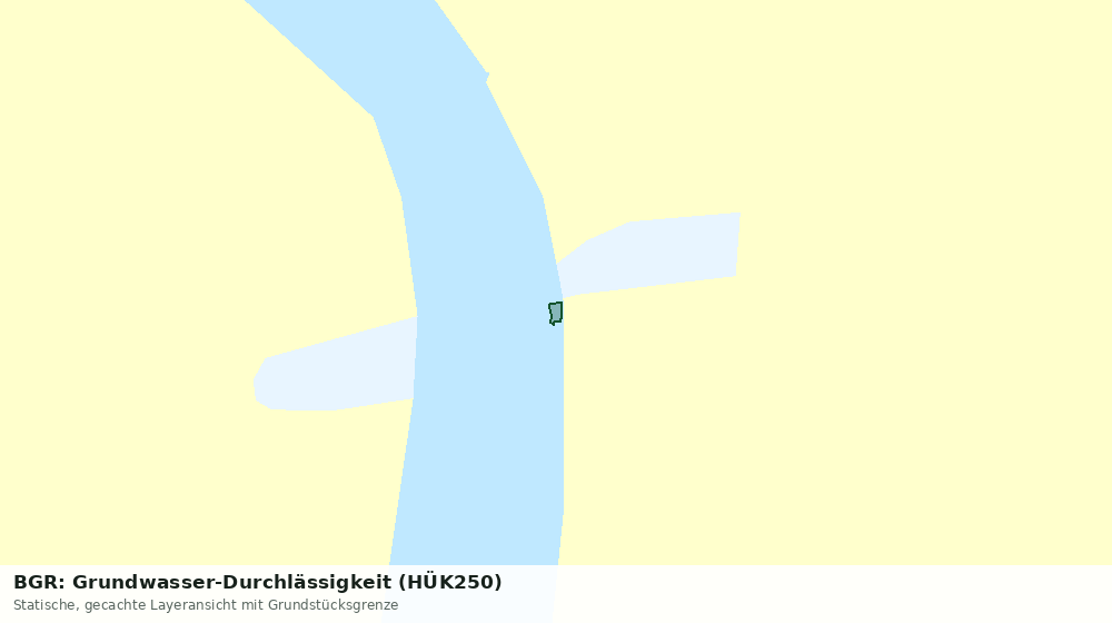 Statische Kartenansicht: BGR: Grundwasser-Durchlässigkeit (HÜK250)