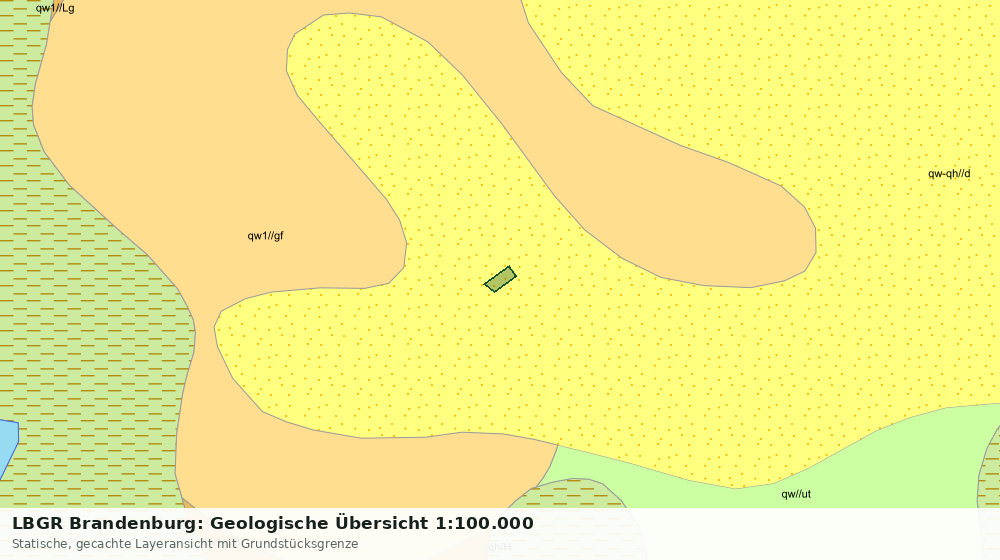 Statische Kartenansicht: LBGR Brandenburg: Geologische Übersicht 1:100.000