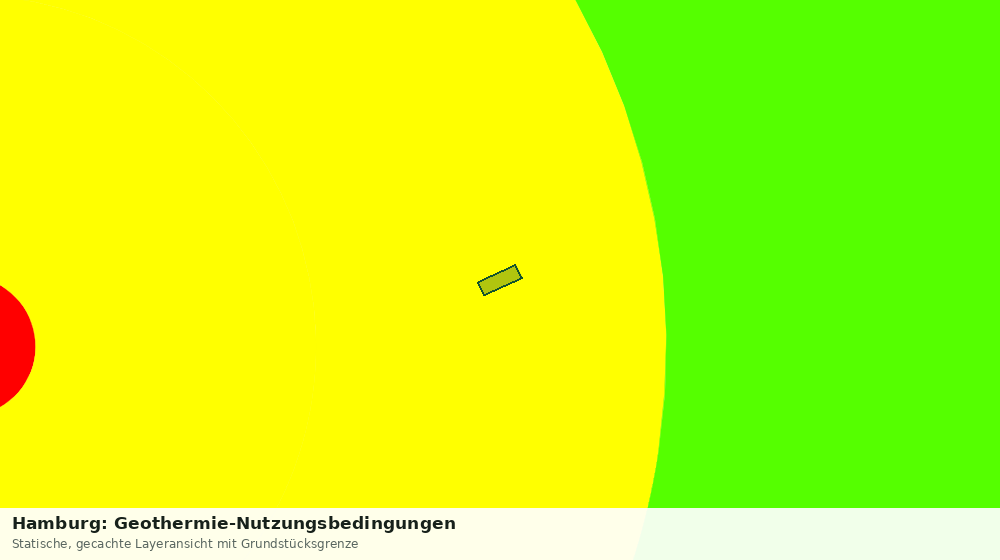 Statische Kartenansicht: Hamburg: Geothermie-Nutzungsbedingungen
