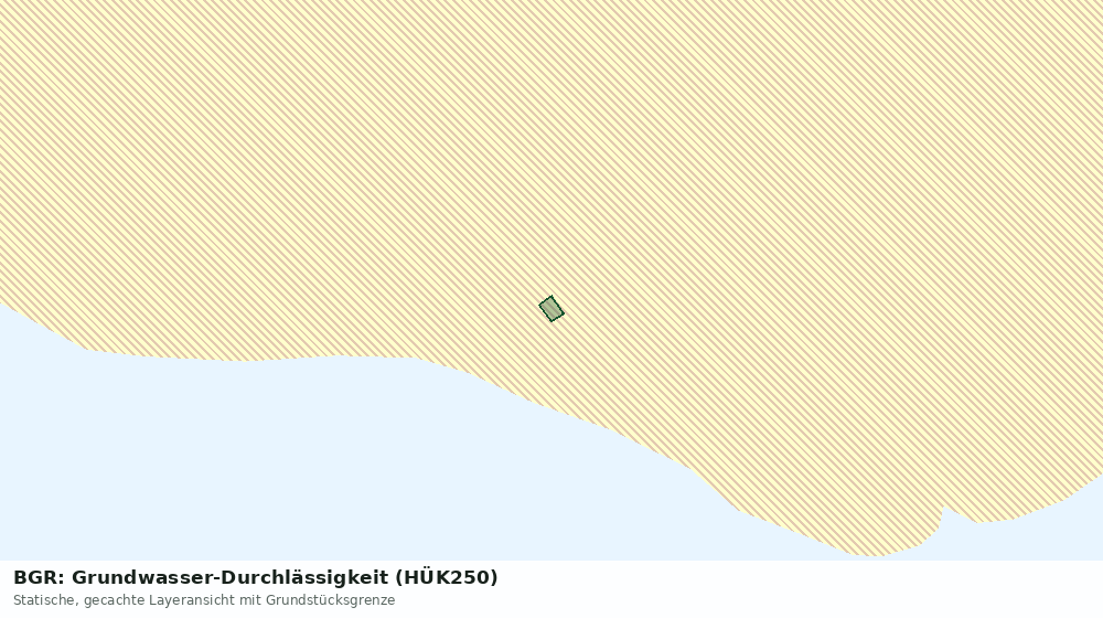 Statische Kartenansicht: BGR: Grundwasser-Durchlässigkeit (HÜK250)