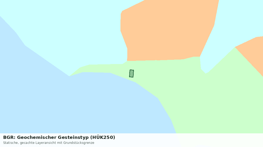 Statische Kartenansicht: BGR: Geochemischer Gesteinstyp (HÜK250)
