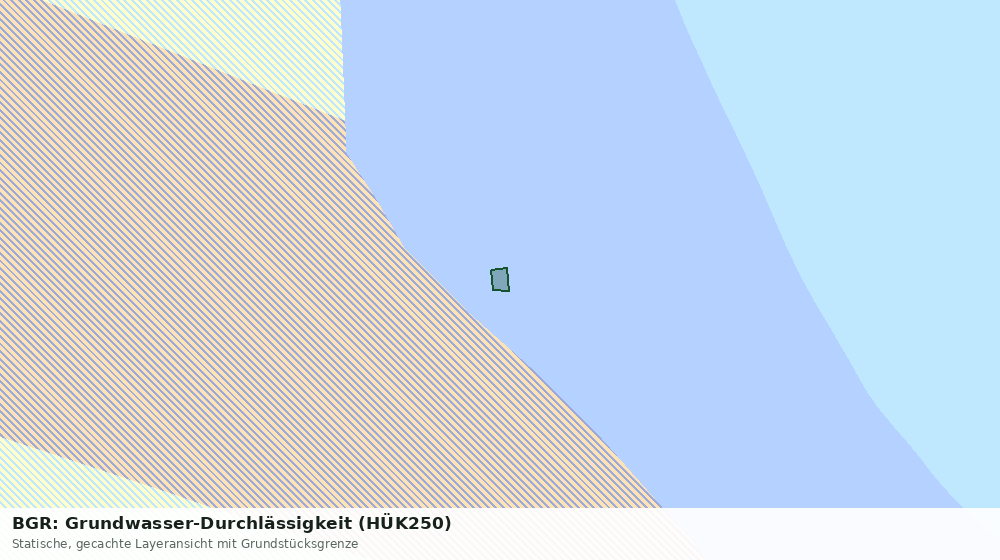 Statische Kartenansicht: BGR: Grundwasser-Durchlässigkeit (HÜK250)