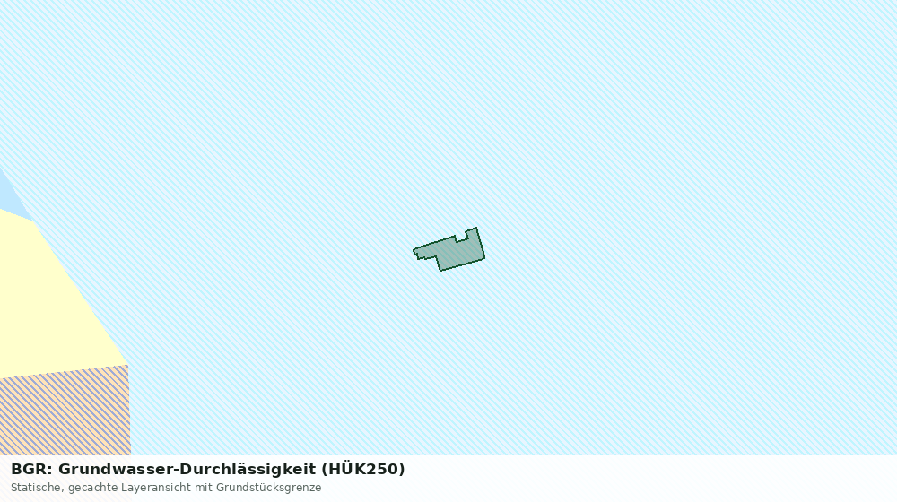 Statische Kartenansicht: BGR: Grundwasser-Durchlässigkeit (HÜK250)