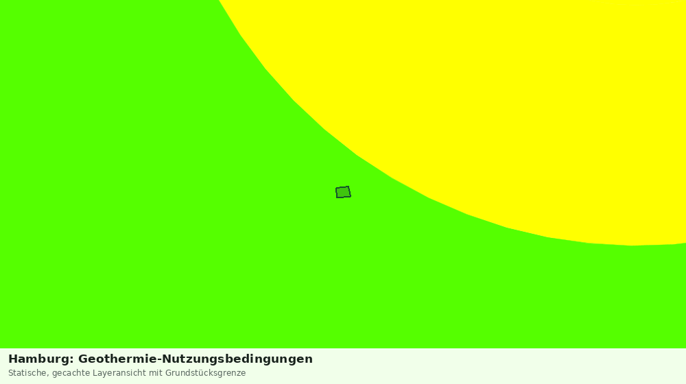 Statische Kartenansicht: Hamburg: Geothermie-Nutzungsbedingungen