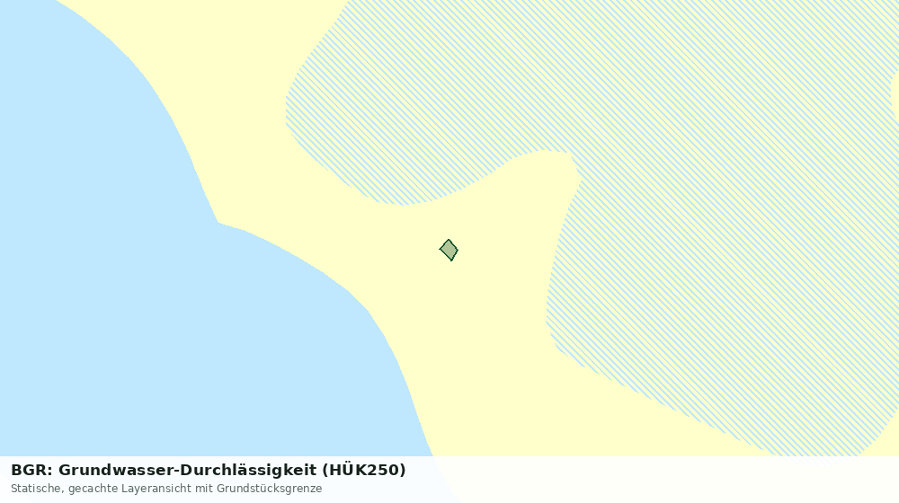 Statische Kartenansicht: BGR: Grundwasser-Durchlässigkeit (HÜK250)