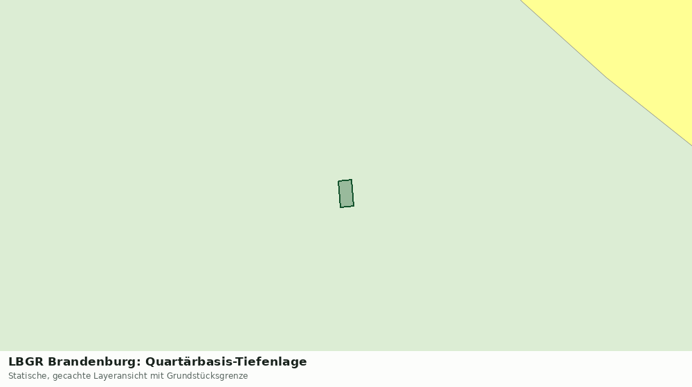 Statische Kartenansicht: LBGR Brandenburg: Quartärbasis-Tiefenlage