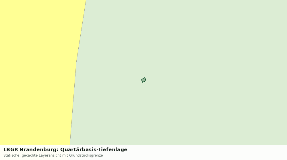 Statische Kartenansicht: LBGR Brandenburg: Quartärbasis-Tiefenlage