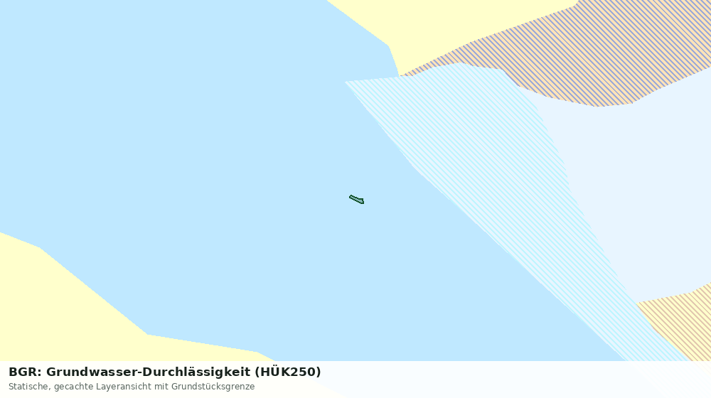 Statische Kartenansicht: BGR: Grundwasser-Durchlässigkeit (HÜK250)