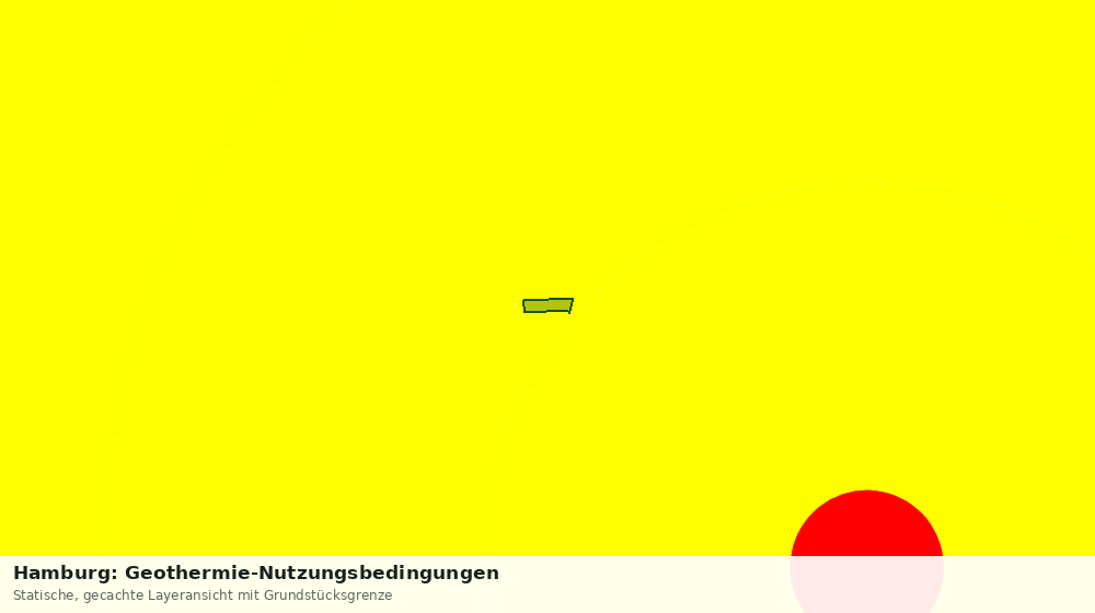 Statische Kartenansicht: Hamburg: Geothermie-Nutzungsbedingungen
