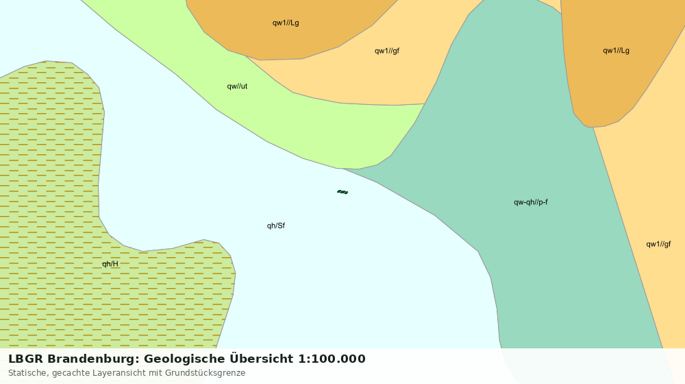 Statische Kartenansicht: LBGR Brandenburg: Geologische Übersicht 1:100.000