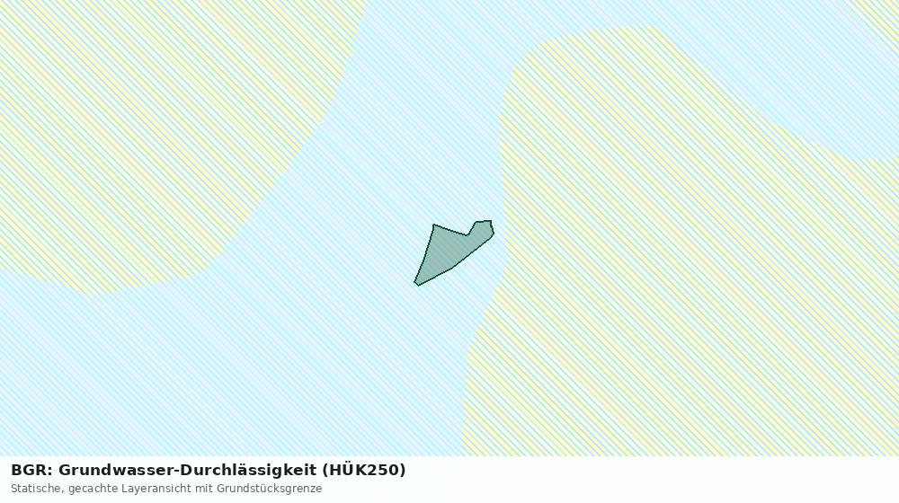Statische Kartenansicht: BGR: Grundwasser-Durchlässigkeit (HÜK250)