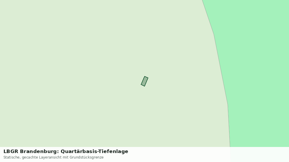 Statische Kartenansicht: LBGR Brandenburg: Quartärbasis-Tiefenlage