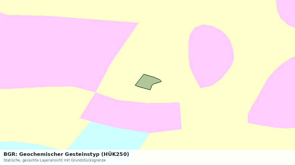 Statische Kartenansicht: BGR: Geochemischer Gesteinstyp (HÜK250)