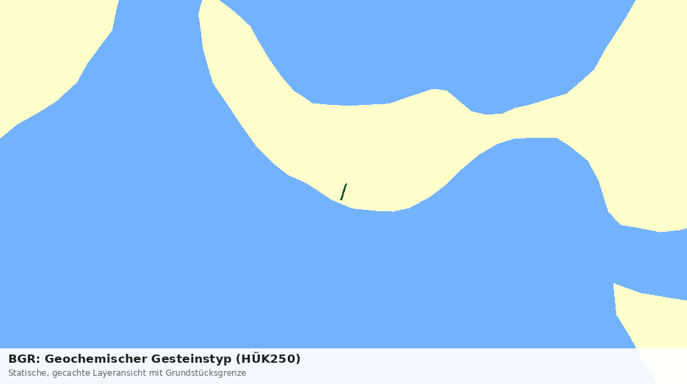 Statische Kartenansicht: BGR: Geochemischer Gesteinstyp (HÜK250)