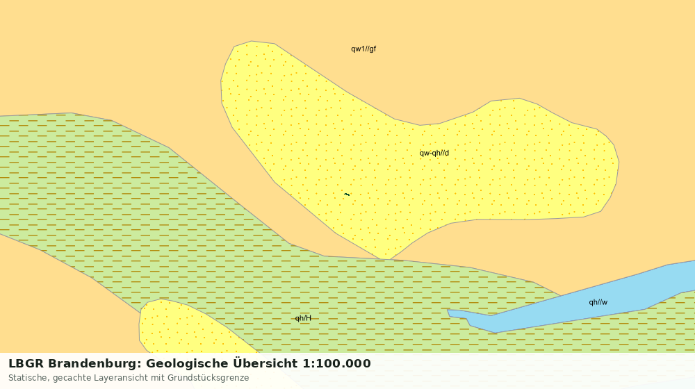 Statische Kartenansicht: LBGR Brandenburg: Geologische Übersicht 1:100.000