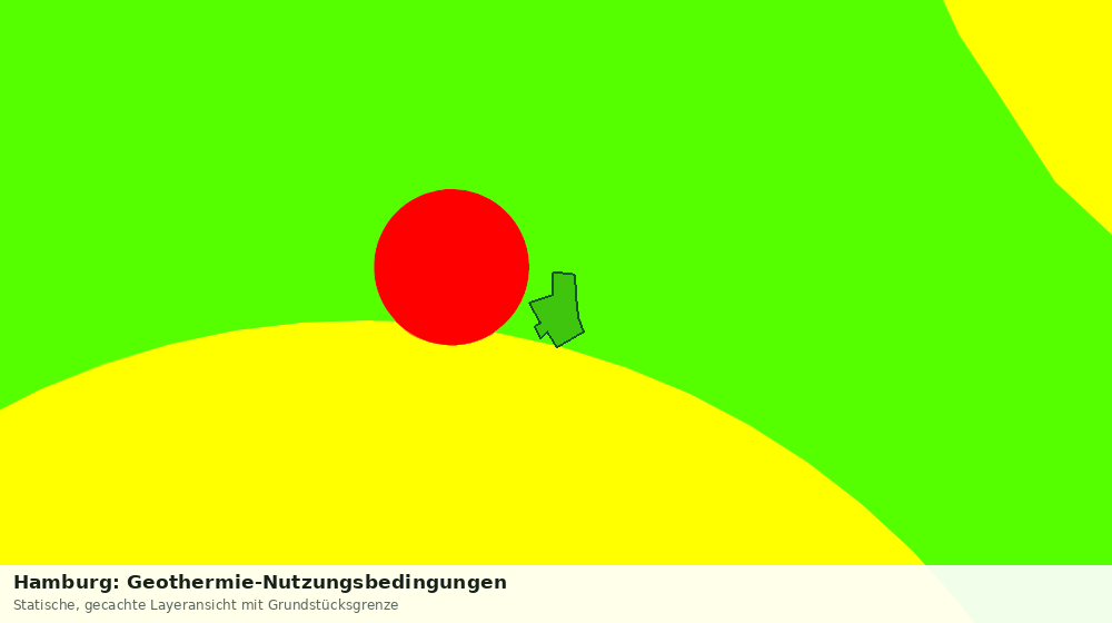 Statische Kartenansicht: Hamburg: Geothermie-Nutzungsbedingungen