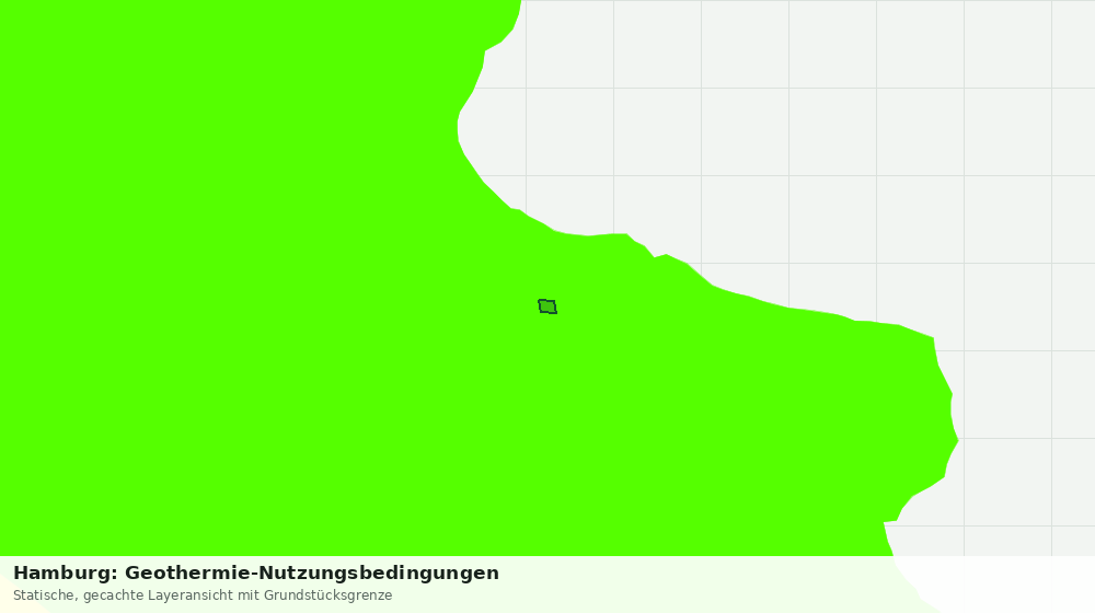 Statische Kartenansicht: Hamburg: Geothermie-Nutzungsbedingungen
